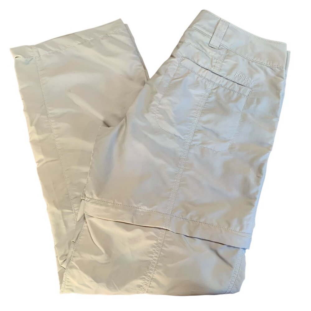 Koppen Khaki Insect Repellent Zip-Off Hiking Pants/Capris/Shorts Womens Size 6